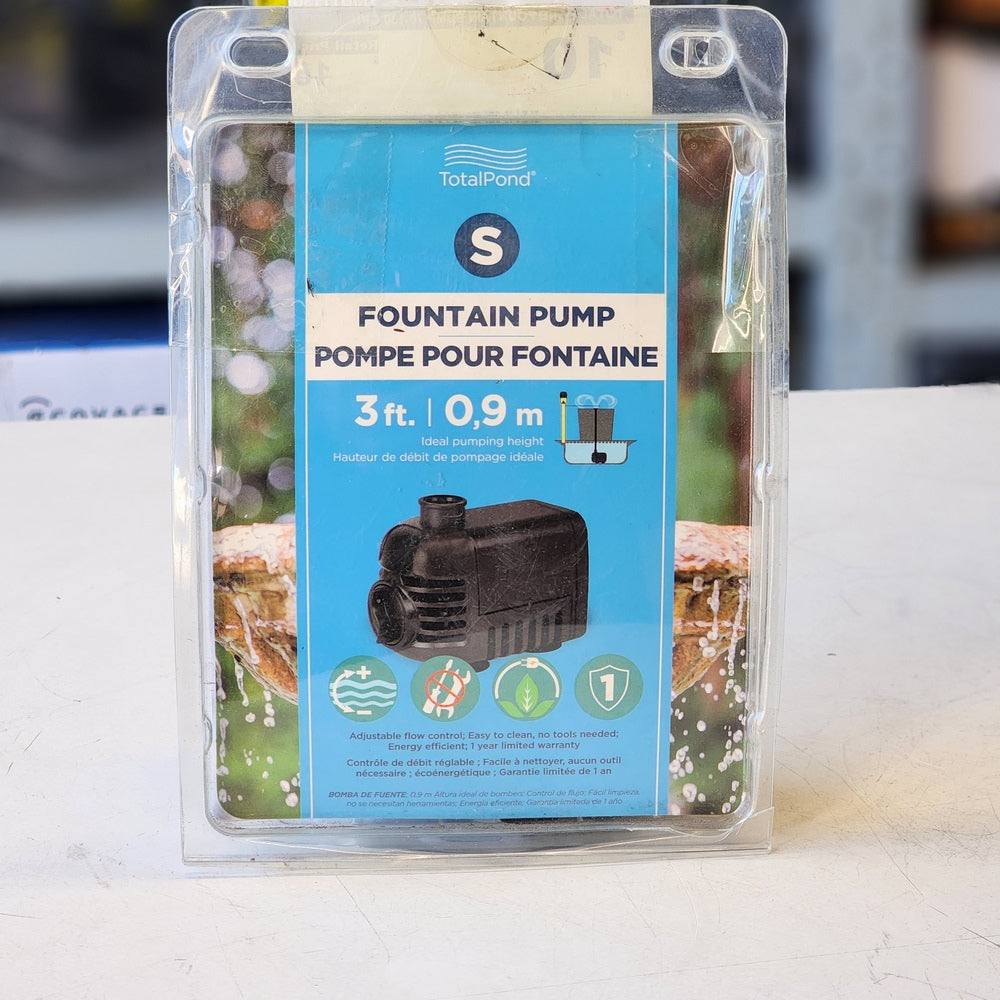 TOTAL POND FOUNTAIN PUMP 70-130 GPH (MD11130) TOTAL POND FOUNTAIN PUMP 70-130 GPH (MD11130)